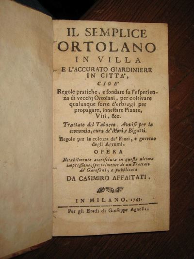 Affaitati, Casimiroil Semplice Ortolano