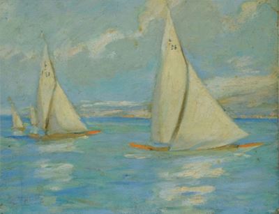 Gennaro D'amato (1857-1947)regate in Liguria