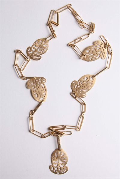 Collana con Diamanti Brown