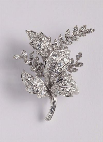Spilla con Diamanti per Ct 4,00 Circa