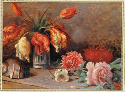 Dario Bardinero (1868-1908)fiori e Conchiglie