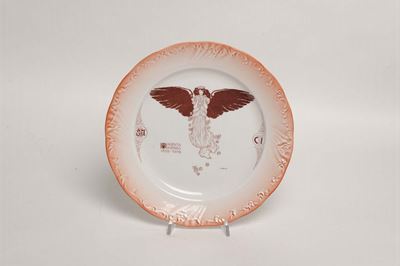 R. Rubino - Società Ceramica Richard - Milanopiatto Commemorativo
