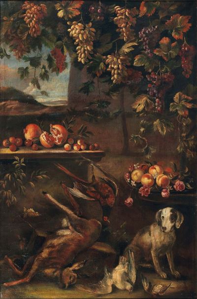Franz Werner Von Tamm Detto Monsù Daparait (1658-1724)nature Morte con Cacciagione