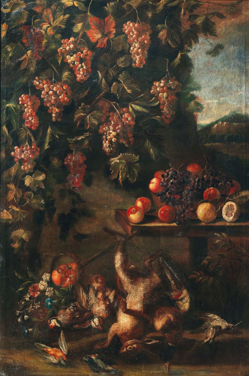 Franz Werner Von Tamm Detto Monsù Daparait (1658-1724)nature Morte con Cacciagione