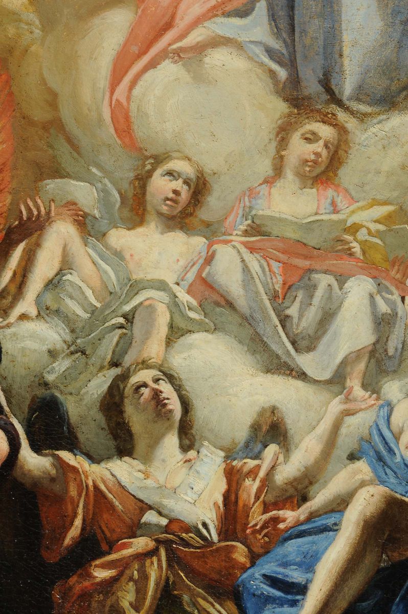 Orazio Riminaldi (1594-1631)il Padre Eterno in una Gloria di Angeli