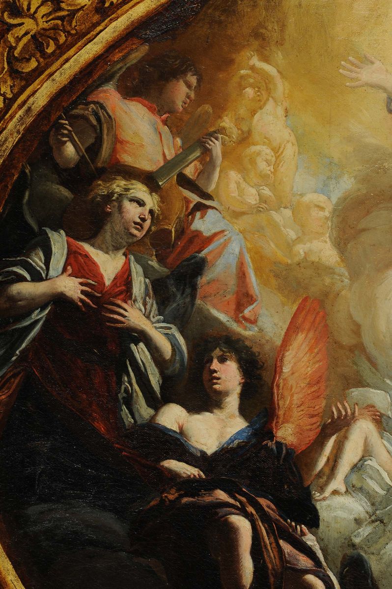 Orazio Riminaldi (1594-1631)il Padre Eterno in una Gloria di Angeli