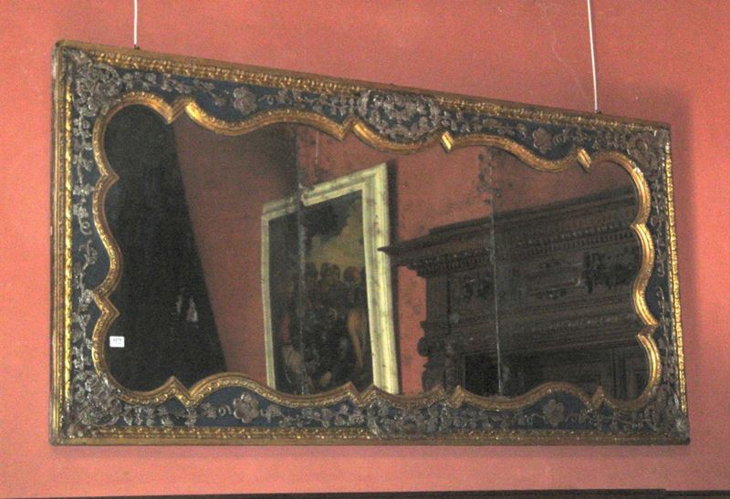 Grande specchiera, Napoli XIX secolo  - Asta Arredi e Oggetti d'Arte da Importanti Collezioni Private - Cambi Casa d'Aste