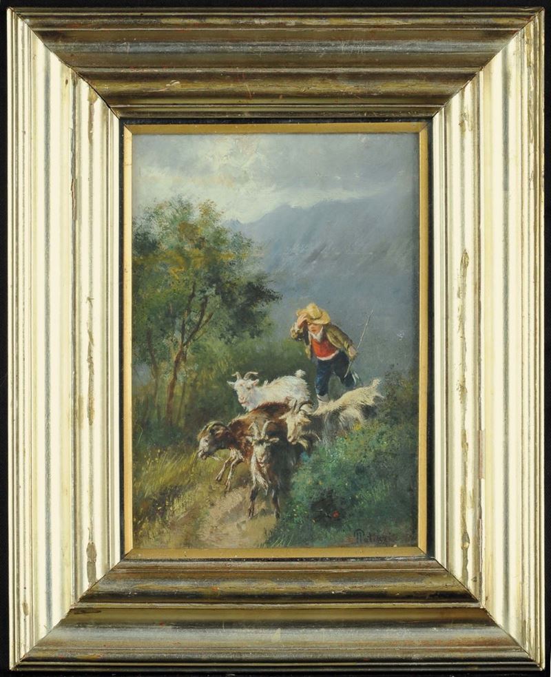 Filippo Palizzi (1818-1899) Il pastorello  - Auction 19th and 20th Century Paintings - Cambi Casa d'Aste
