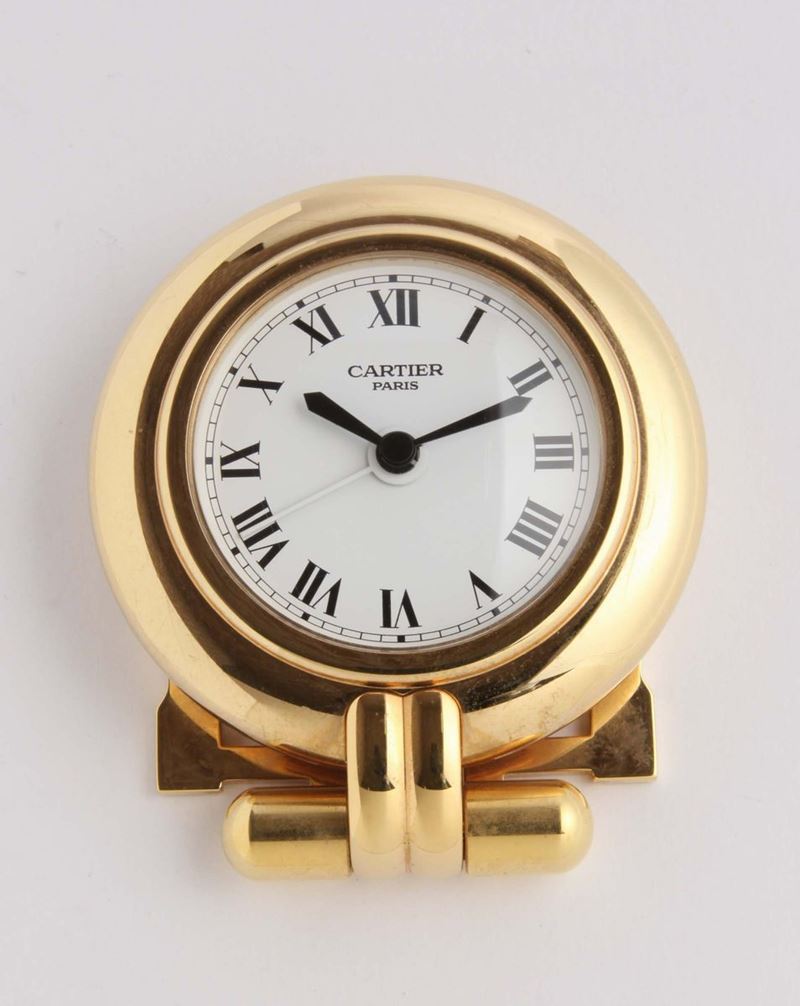 Cartier, orologio da tavolo  - Asta Argenti e Gioielli Antichi e Contemporanei - Cambi Casa d'Aste
