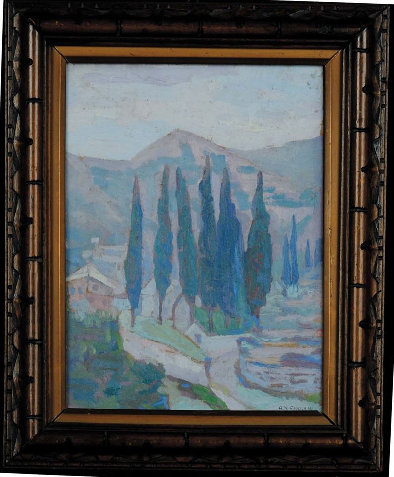 Alfredo Ubaldo Gargani (1899-1947) San Siro di Struppa  - Auction 19th and 20th Century Paintings - Cambi Casa d'Aste
