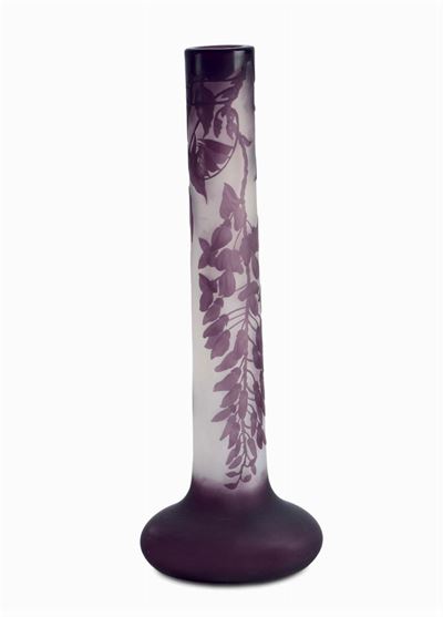 Emile Gallé (1846-1904) - Nancygrande Vaso a Bulbo