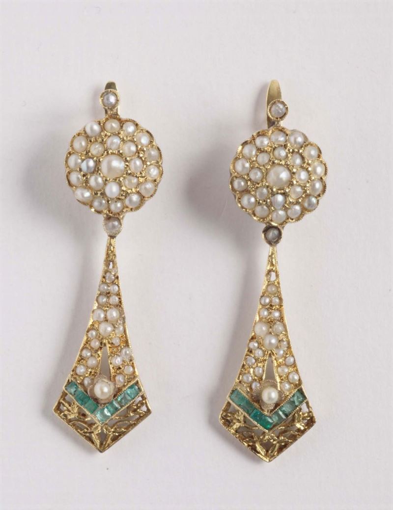 Orecchini pendenti di raffinata fattura  - Auction Silvers, Ancient and Contemporary Jewels - Cambi Casa d'Aste