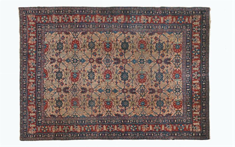 An India Amritzar carpet early 20th century.Overall slight wear.  - Auction Ancient Carpets - Cambi Casa d'Aste