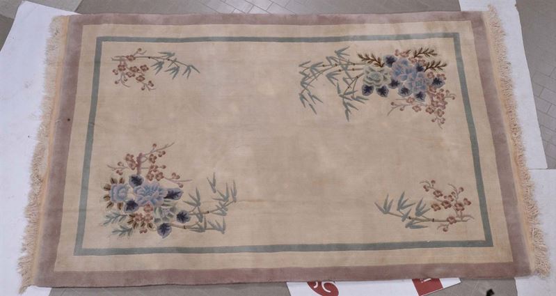 A China carpet 20th century.  - Auction Ancient Carpets - Cambi Casa d'Aste