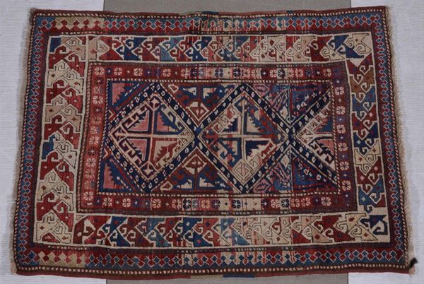 A Caucaso Shirvan rug end 19th century.Ends restored.