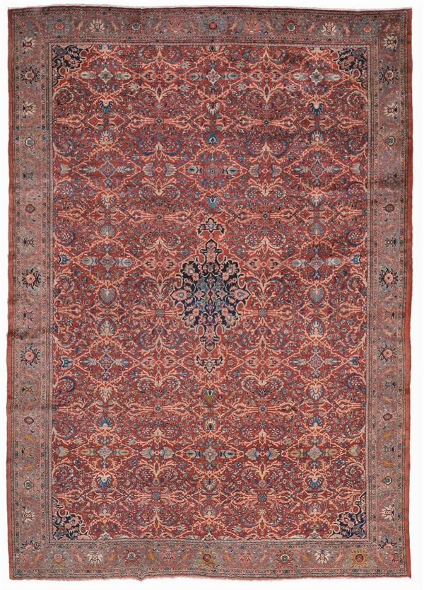 A Persia Sarouk Ferahan carpet end 19th early 20th century.Good condition.