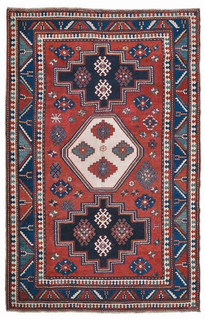 Tappeto Caucasico Kazak, Fine XIX Secolo
