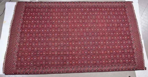 A Turkmeno carpet end 19th century.