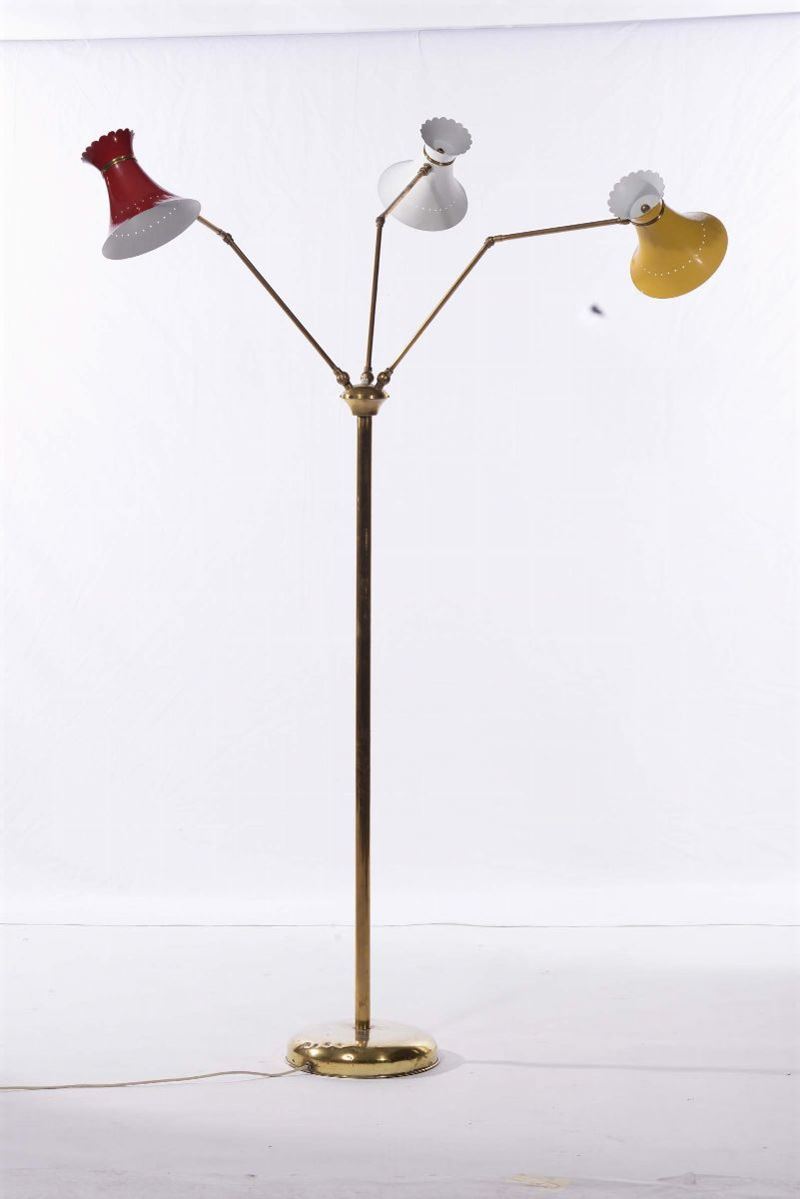 lampada da terra a tre bracci  - Auction Design - II - Cambi Casa d'Aste
