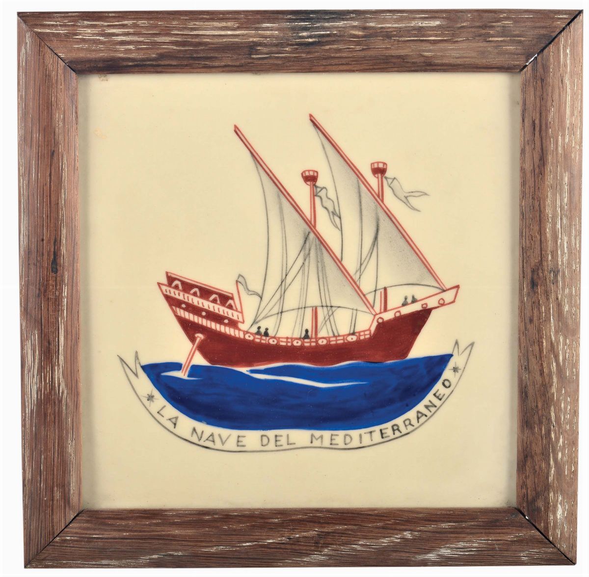 Gio Ponti - Richard Ginori - San Cristoforotrireme Romana, Corvetta, Nave del Mediterraneo e Cara...