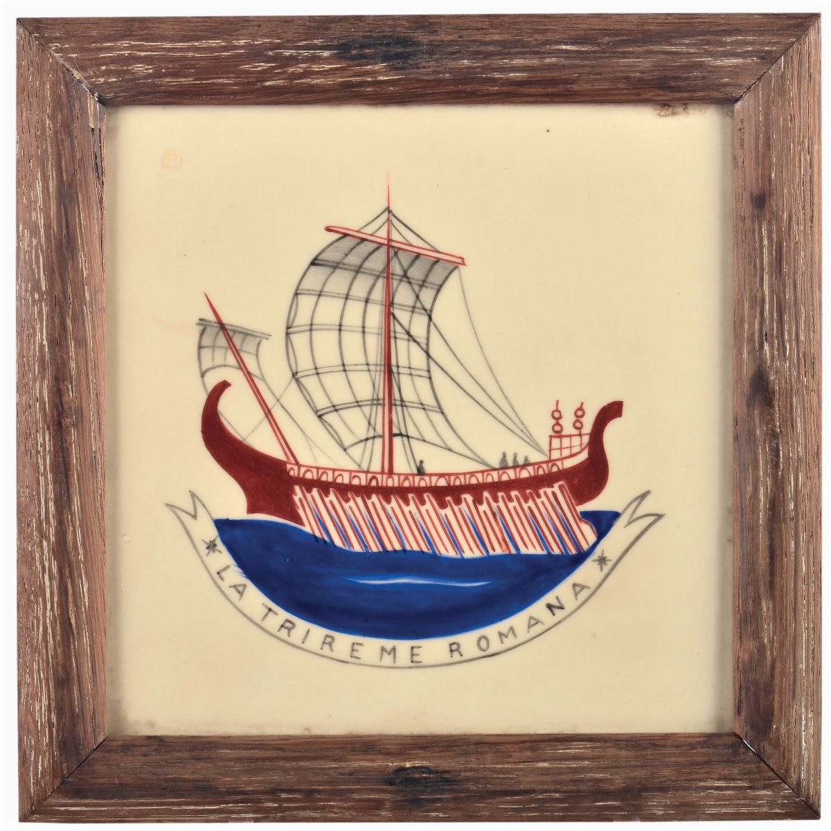 Gio Ponti - Richard Ginori - San Cristoforotrireme Romana, Corvetta, Nave del Mediterraneo e Cara...