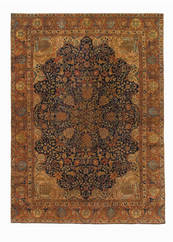Tappeto persiano Keshan Mashad, fine XIX secolo