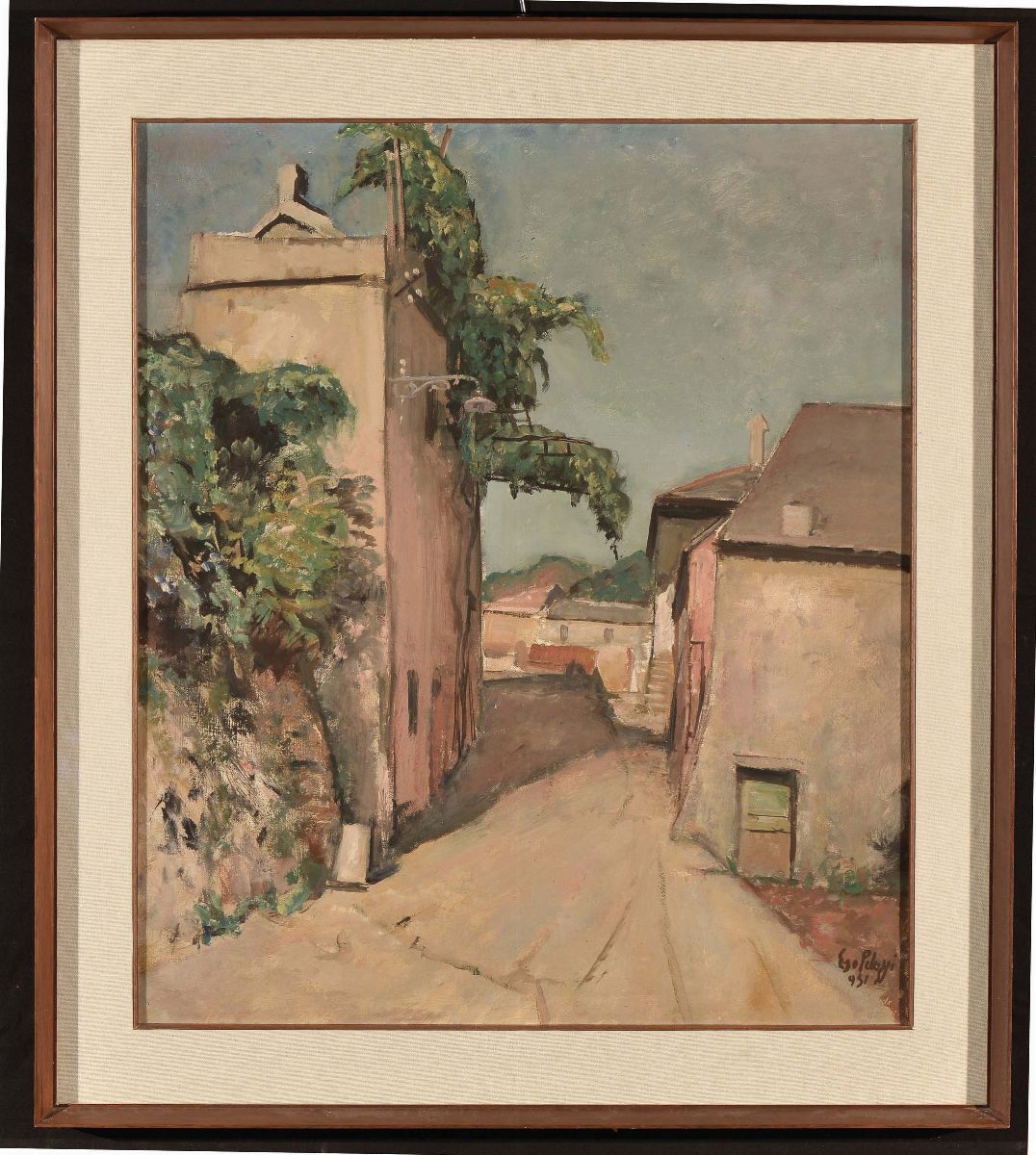 Eso Peluzzi (1894-1985)veduta di Strada, 1951