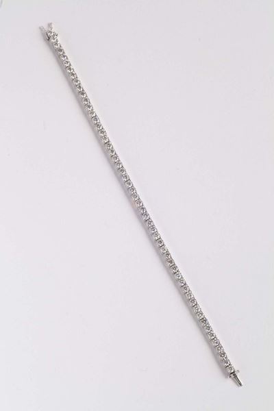 Bracciale Tipo Tennis di Diamanti per Ct 10,00 Circa