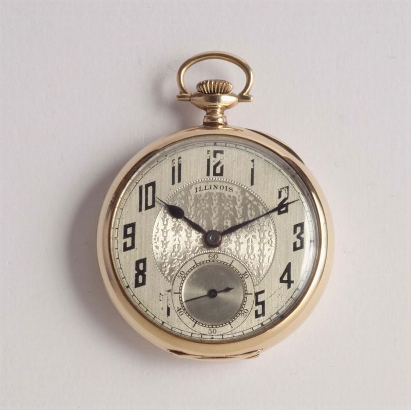 Ilinois, orologio da tasca Lepine  - Asta Argenti e Gioielli Antichi e Contemporanei - Cambi Casa d'Aste