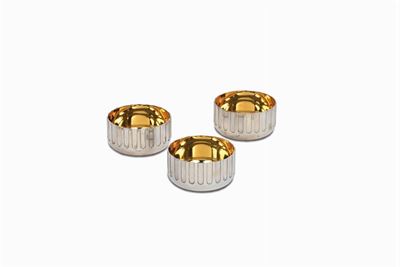 Tre Coppe in Argento Vermeille, Punzone Bulgari