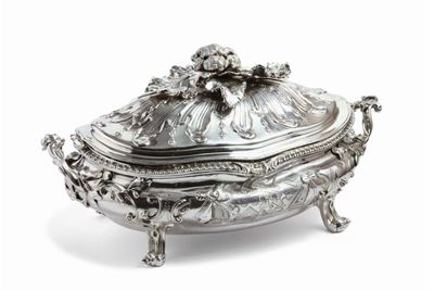 Zuppiera in Argento Fuso, Sbalzato e Cesellato, Londra Giorgio III 1763