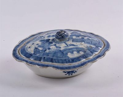 Zuppiera in Porcellana Bianca e Blu, Cina