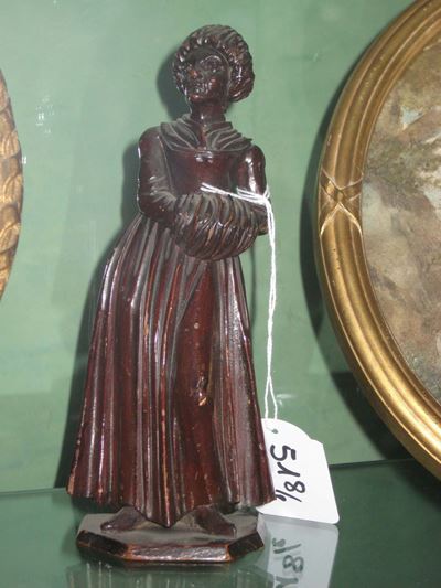 Coppia Sculturine in Legno Raffiguranti Coppia di Viandanti, Veneto Fine XVIII Secolo