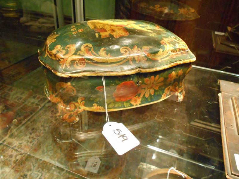 Scatola laccata a cineserie, Venezia XVIII-XIX secolo  - Auction The Collestions of a Fine Bolognese Art Connoisseur - Cambi Casa d'Aste