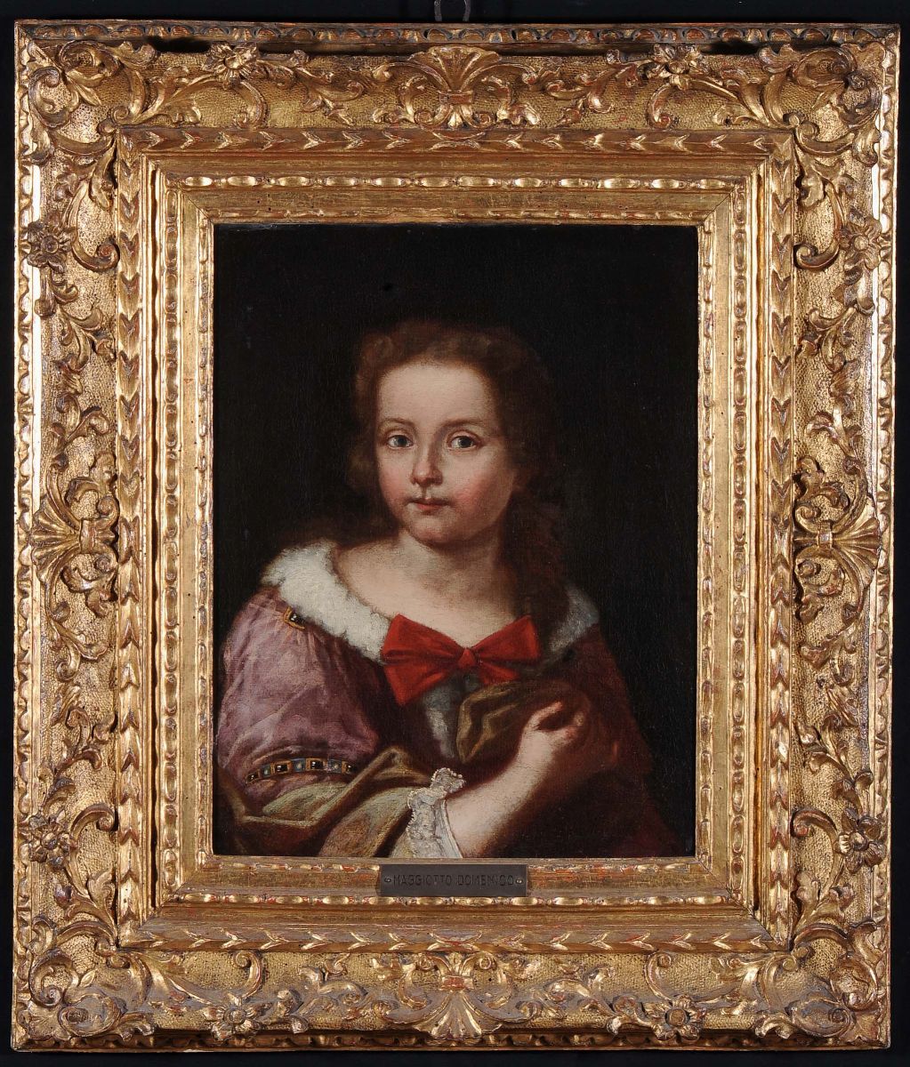 Domenico Maggiotto (venezia 1713-1794), Ambito Diritratto di Bambina