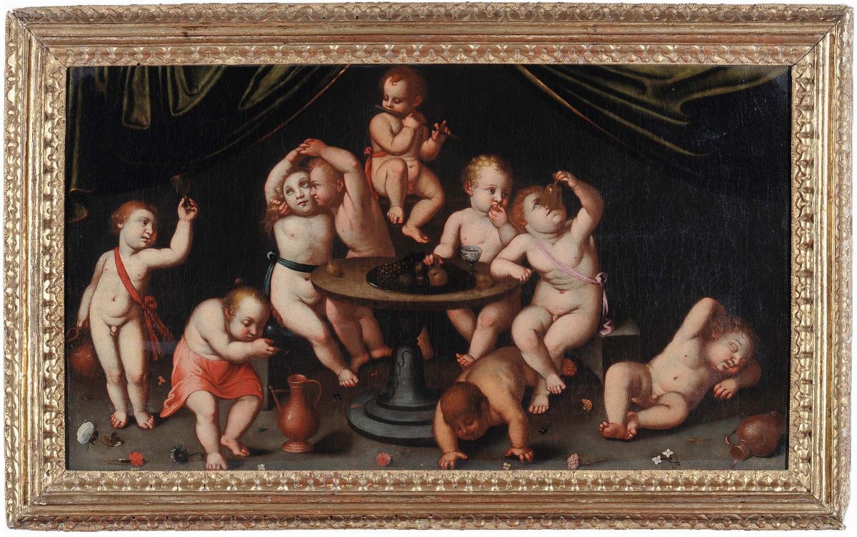 Scuola Olandese del XVII Secologiochi di Putti