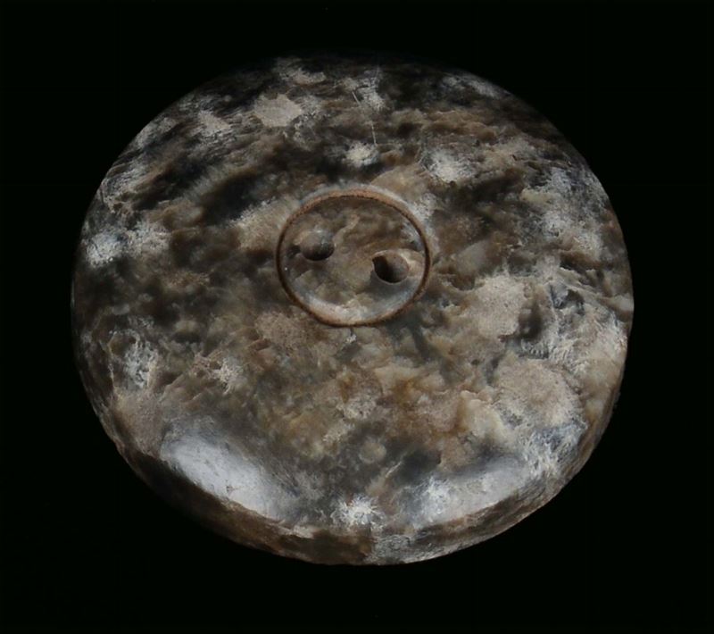 Jade disk, China, 20th century diameter cm 5  - Auction Fine Chinese Works of Art - Cambi Casa d'Aste