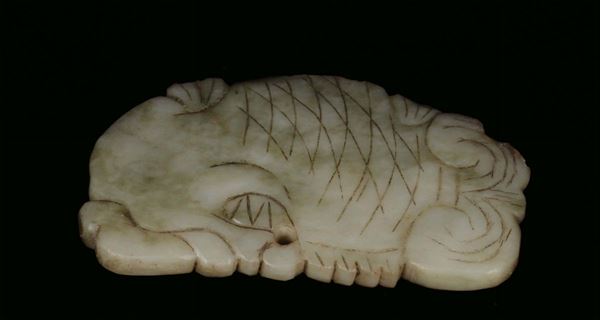 Jade fish, China, 20th century cm 10x6
