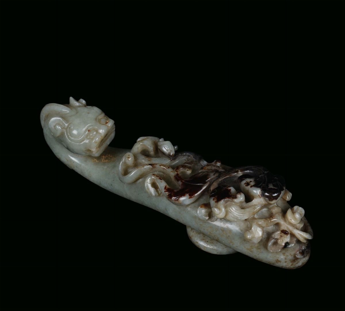 Fibbia in Giada, Cina, Dinastia Qing, Periodo Qianlong (1736-1795)