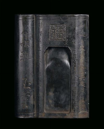 Calamaio in Pietra da Inchiostro, Cina, Dinastia Qing, XIX Secolo
