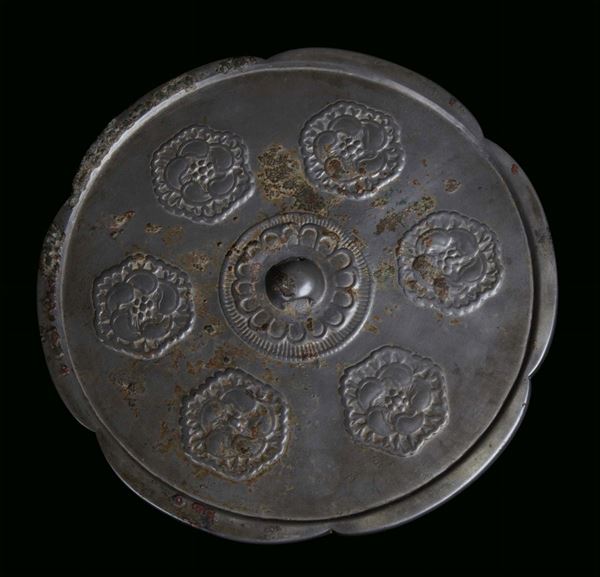 Specchio in bronzo, Cina Dinastia Ming, XVII secolo