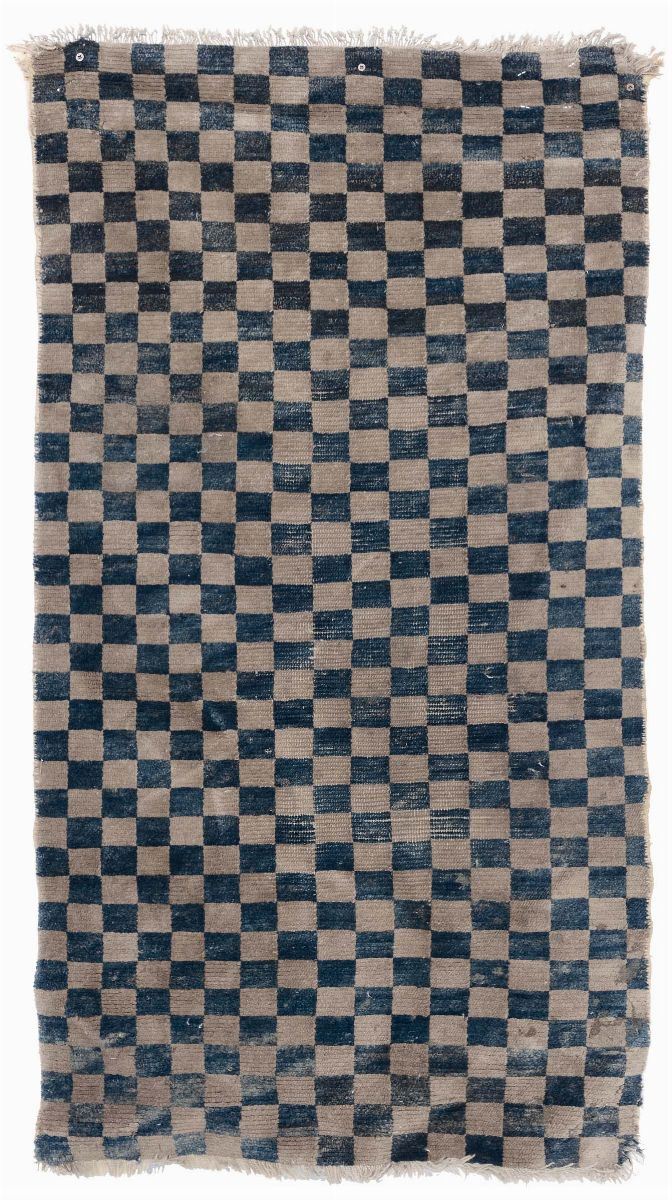 Tappeto a scacchi, Tibet inizio XX secolo  - Auction Ancient Carpets - Cambi Casa d'Aste