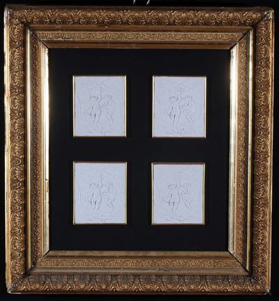 Quadro con Placche in Bisquit