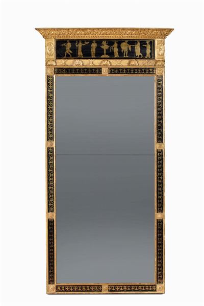 Caminiera Neoclassica Dorata, Firenze Fine XVIII Secolo
