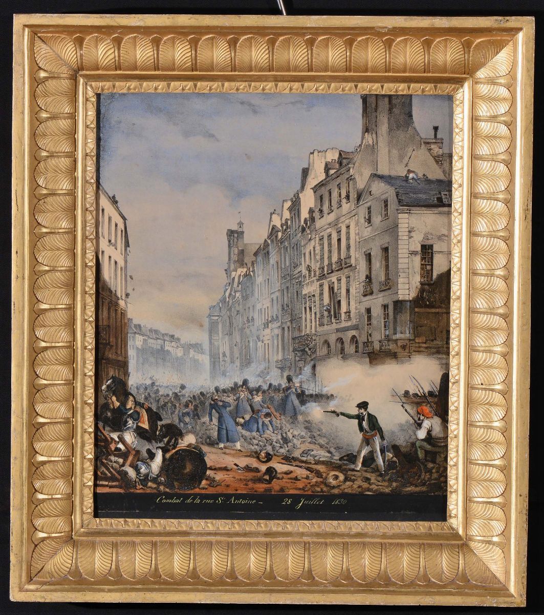 Tre Stampe Colorate Raffiguranti Scene con Personaggi
