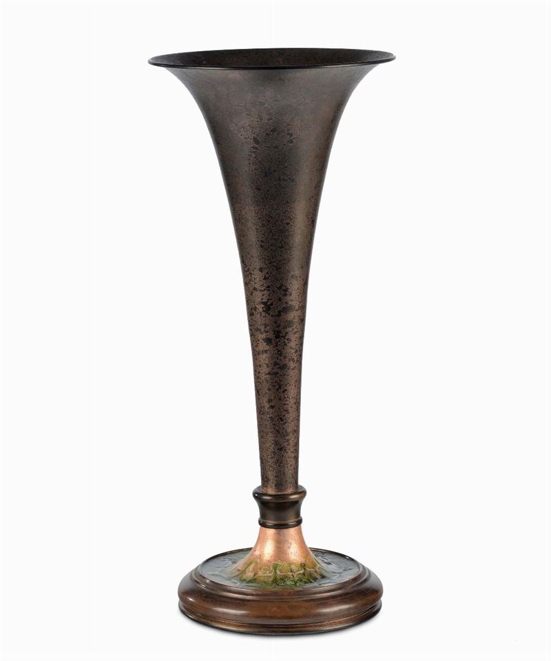 Louis Confort Tiffany - New York Vaso a tromba  - Auction Decorative Arts of XX Century - I - Cambi Casa d'Aste