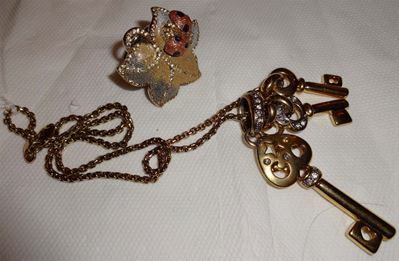 Collana in Metallo Placato Oro