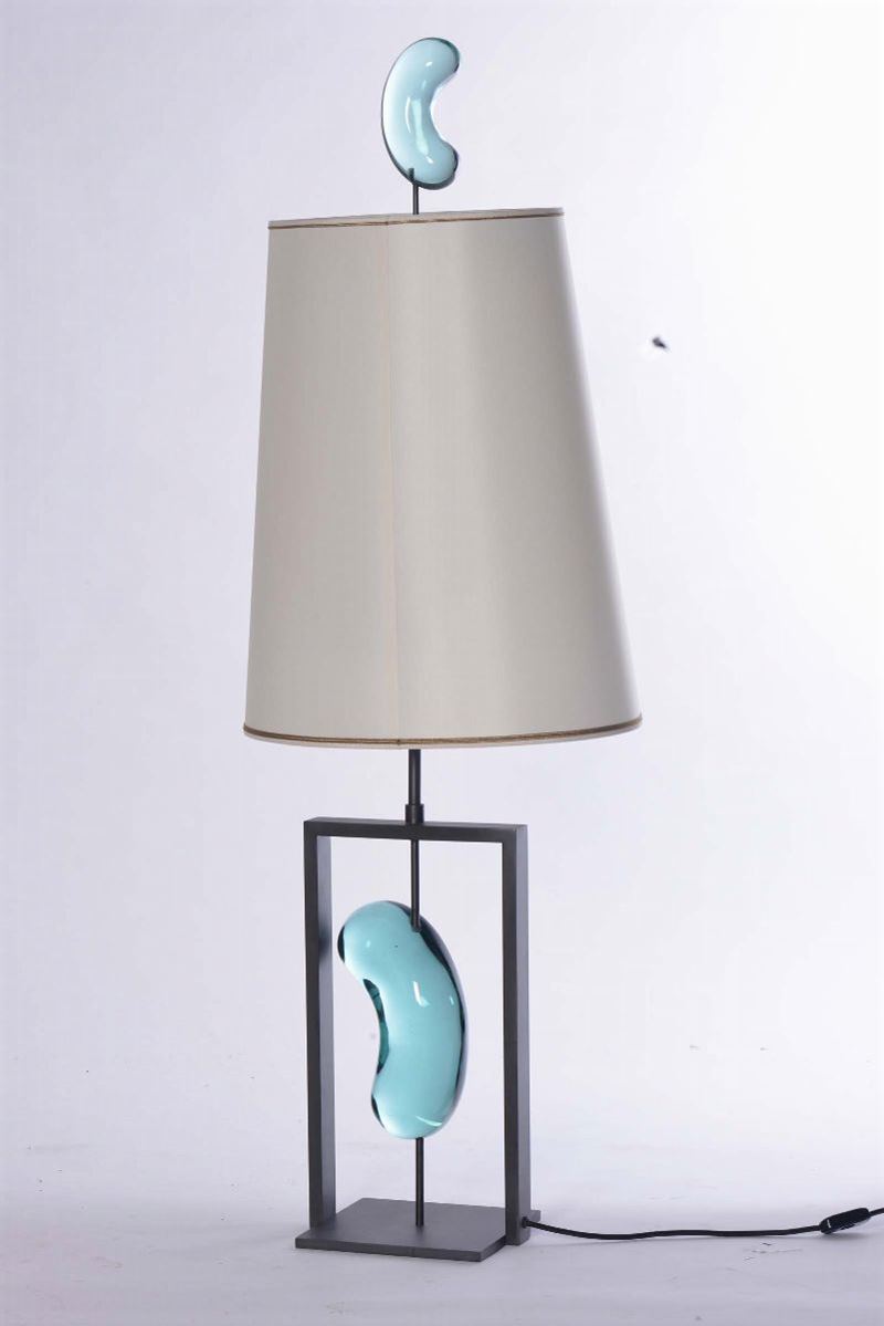 ROBERTO GIULIO RIDA Coppia lampada da tavolo mod. Pupa  - Auction Design - II - Cambi Casa d'Aste