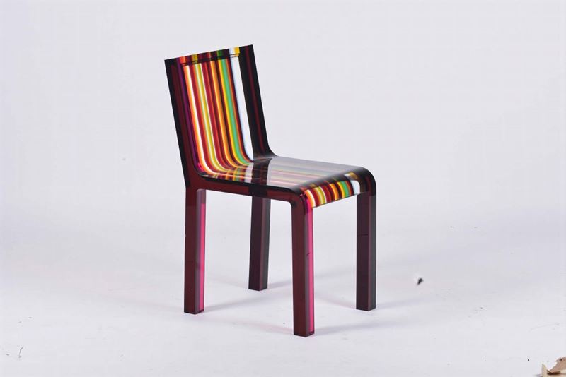 CAPPELLINI Patrick Norguet Sedia modello “Rainbow”  - Auction Design - II - Cambi Casa d'Aste