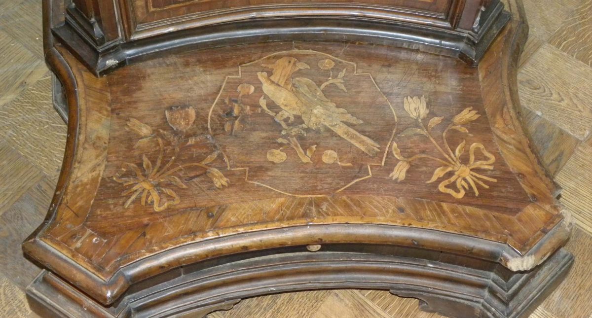 Inginocchiatoio Luigi XIV Lastronato e Intarsiato, Piemonte Fine XVII Secolo